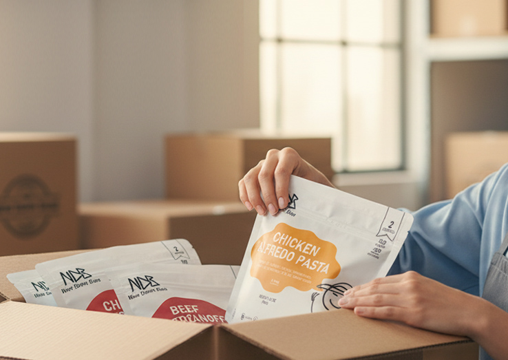 Packing freeze-dried meals
